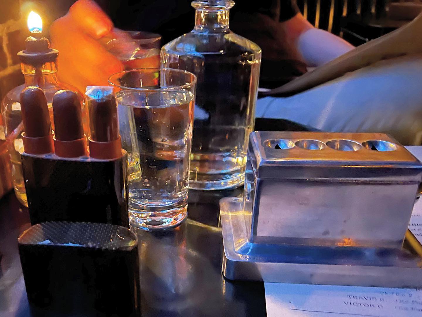 Whiskey and Cigars at   had some great whiskeys, bourbons and scotches