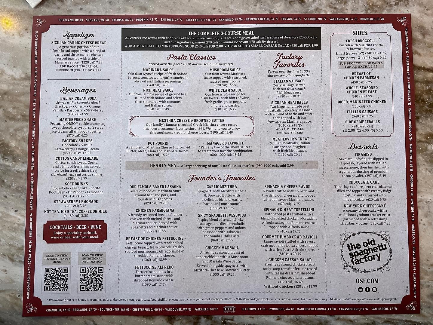 The Arnold Palmer at The Old Spaghetti Factory