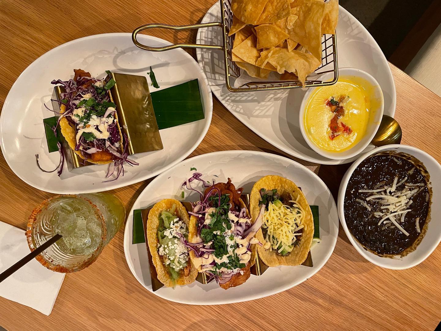 Just some tacos and queso