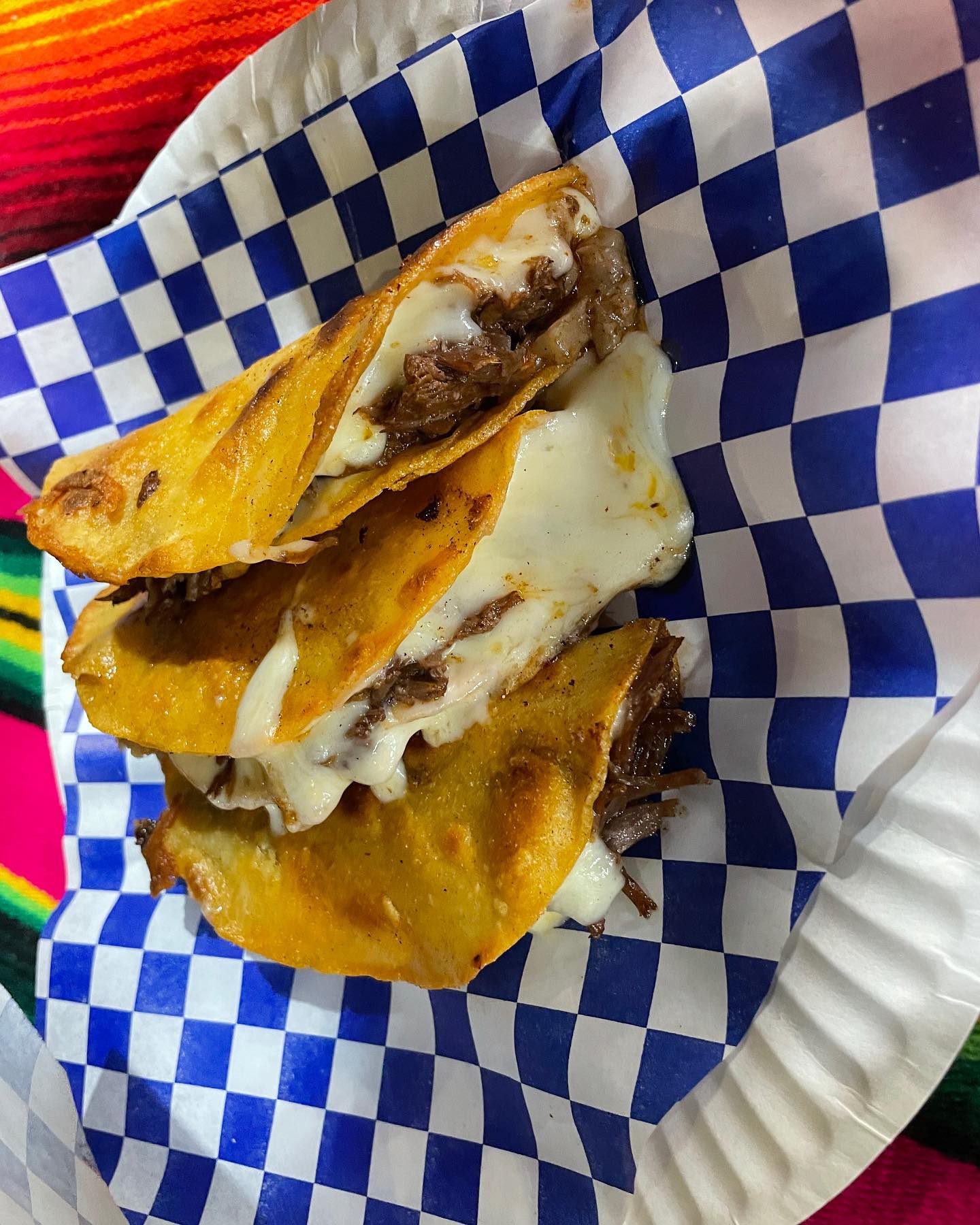 Birria tacos and churros