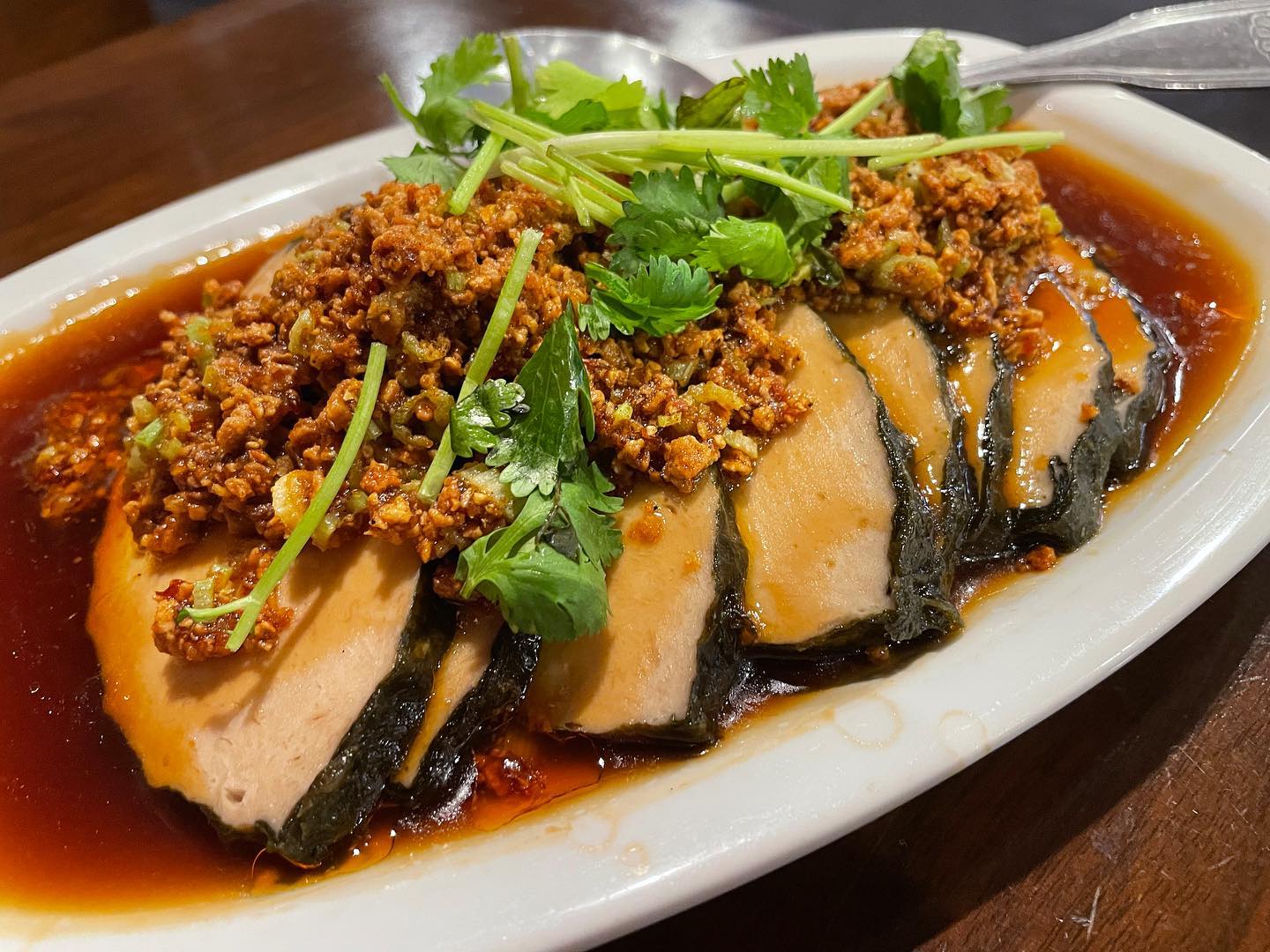 Vegetarian meal at Vege Paradise