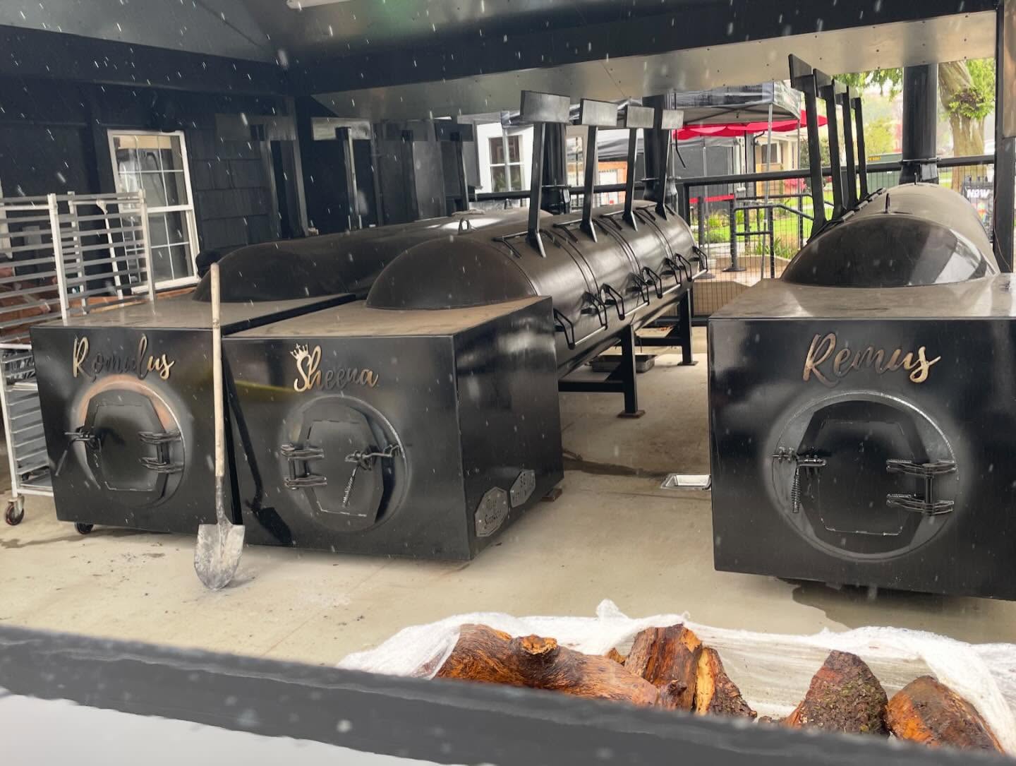 Barbecue at  Had the fatty beef brisket, bbq pork belly char siu, roast pork ...