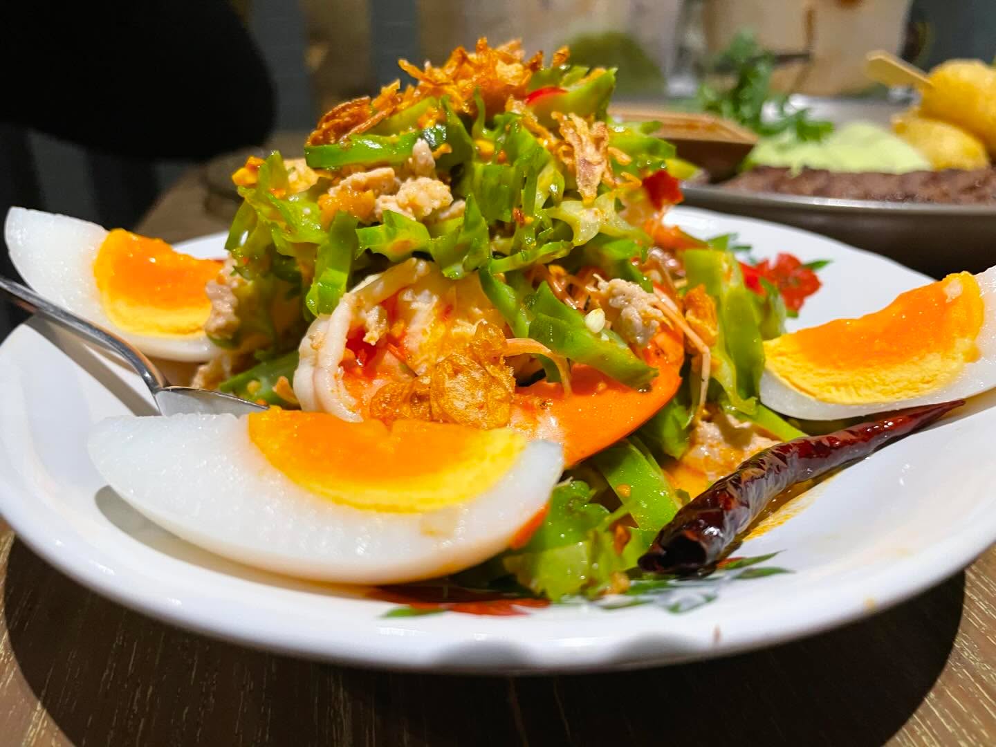 Thai food at Supanniga - a Michelin rated restaurant