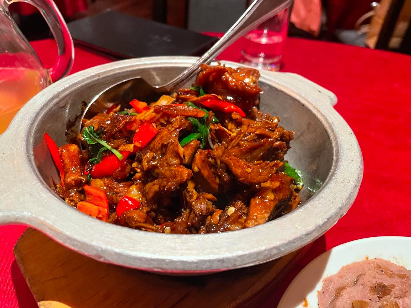 Roast duck at Silk Place