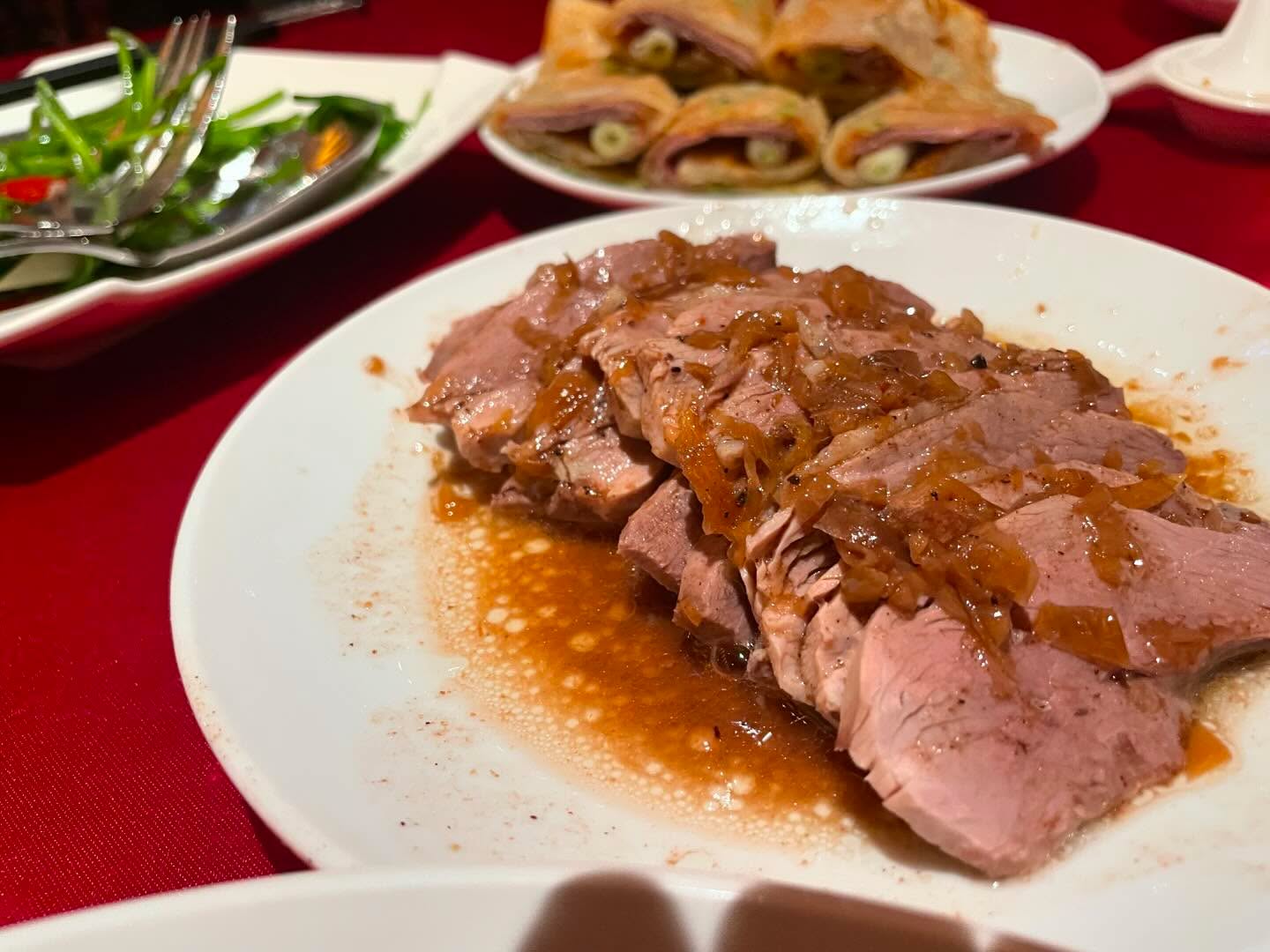 Roast duck at Silk Place