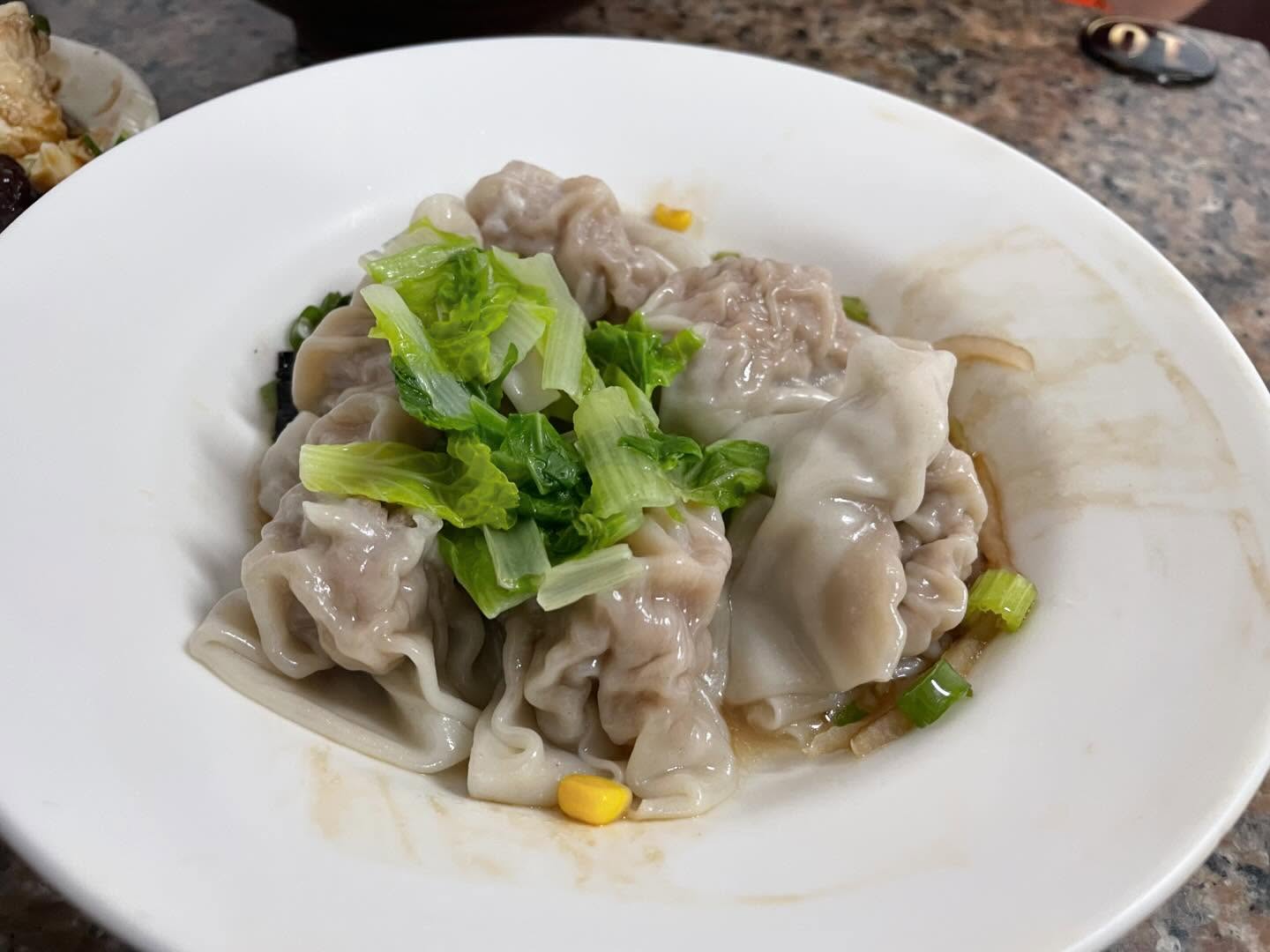 Beef Noodle Soup, dumplings, and tofu + thousand year old egg with my cousin ...