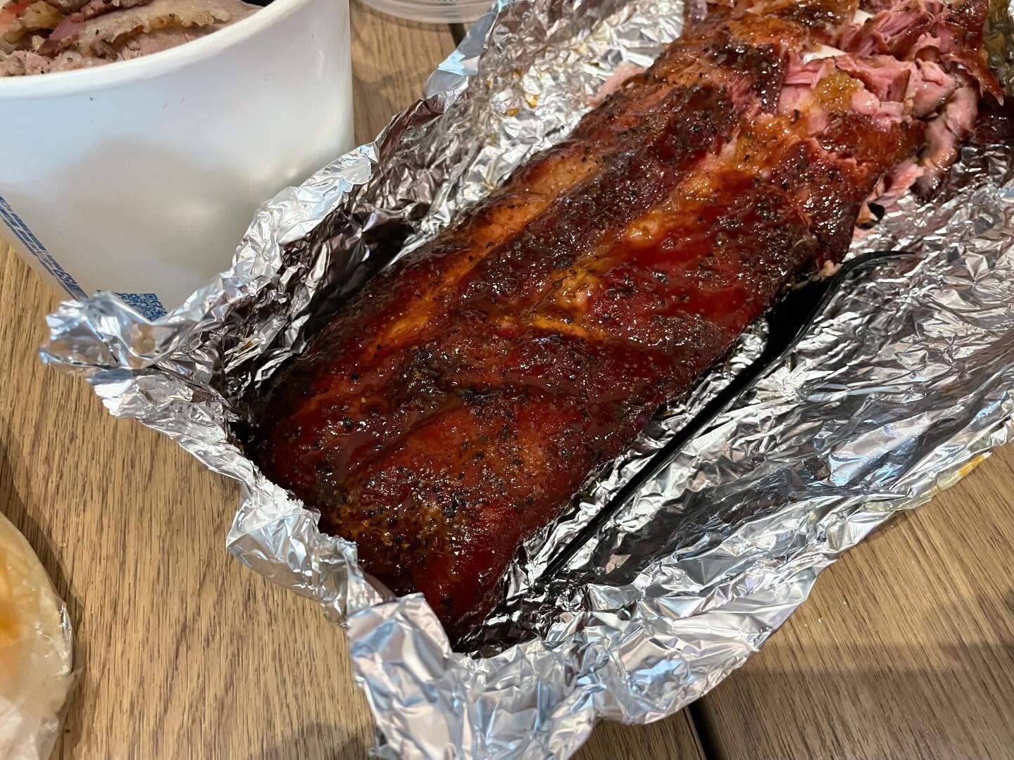Had barbecue with my relatives at one of the most popular American Barbecue r...