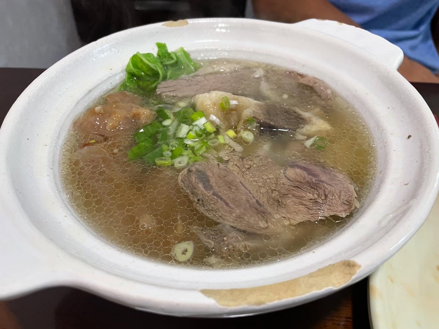 Beef Noodles Soup with a spicy broth or a clear broth
