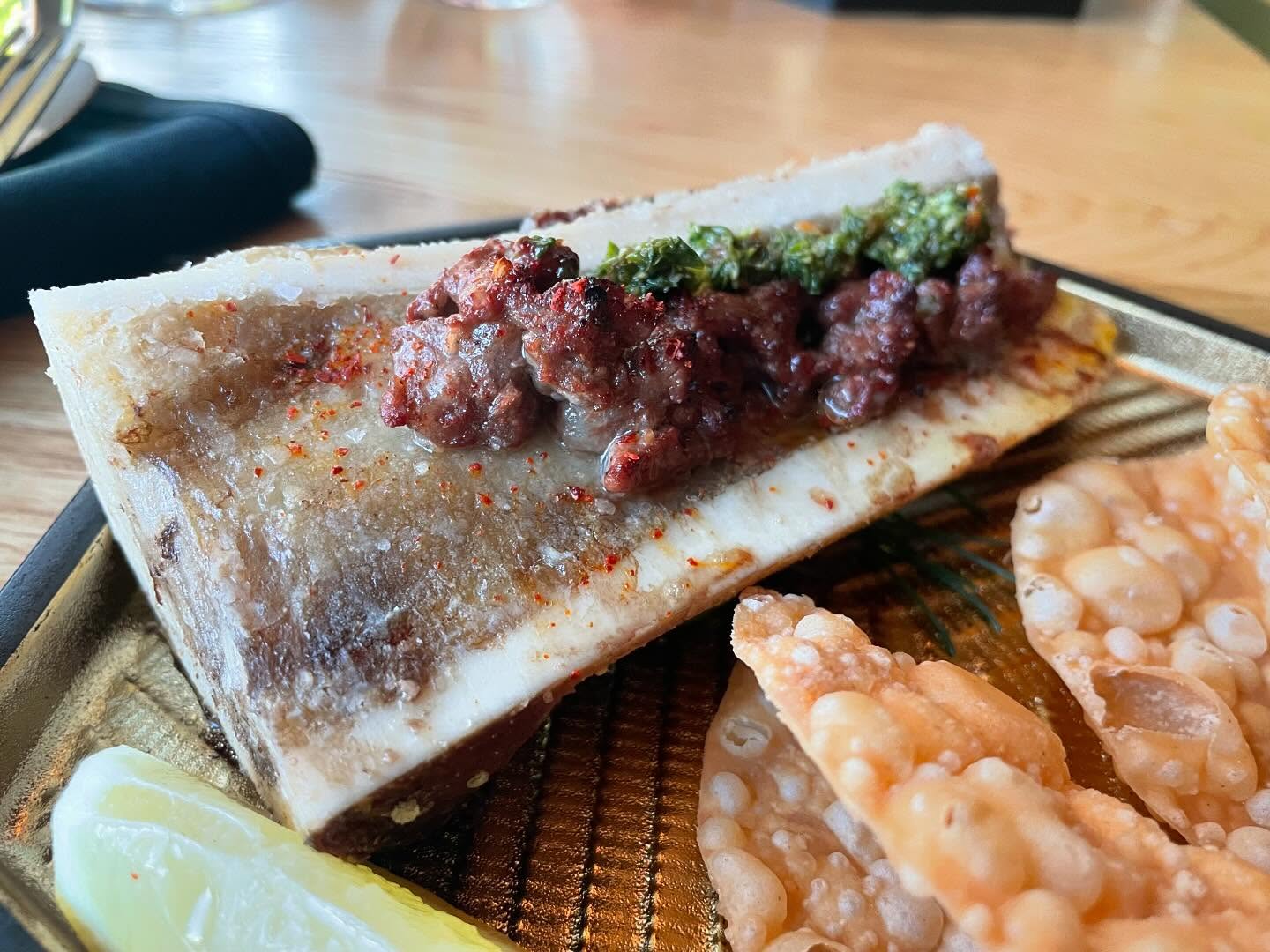 Bone marrow and beef at NIKU X