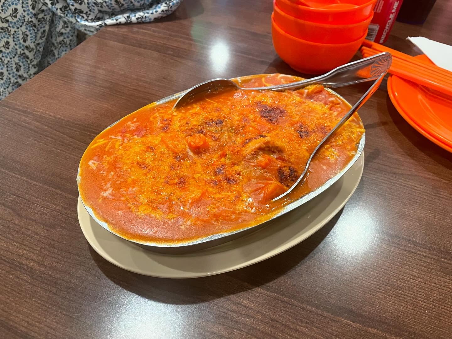 Stone pot rice with Chinese sausage at a Hong Kong style cafe in Monterey park