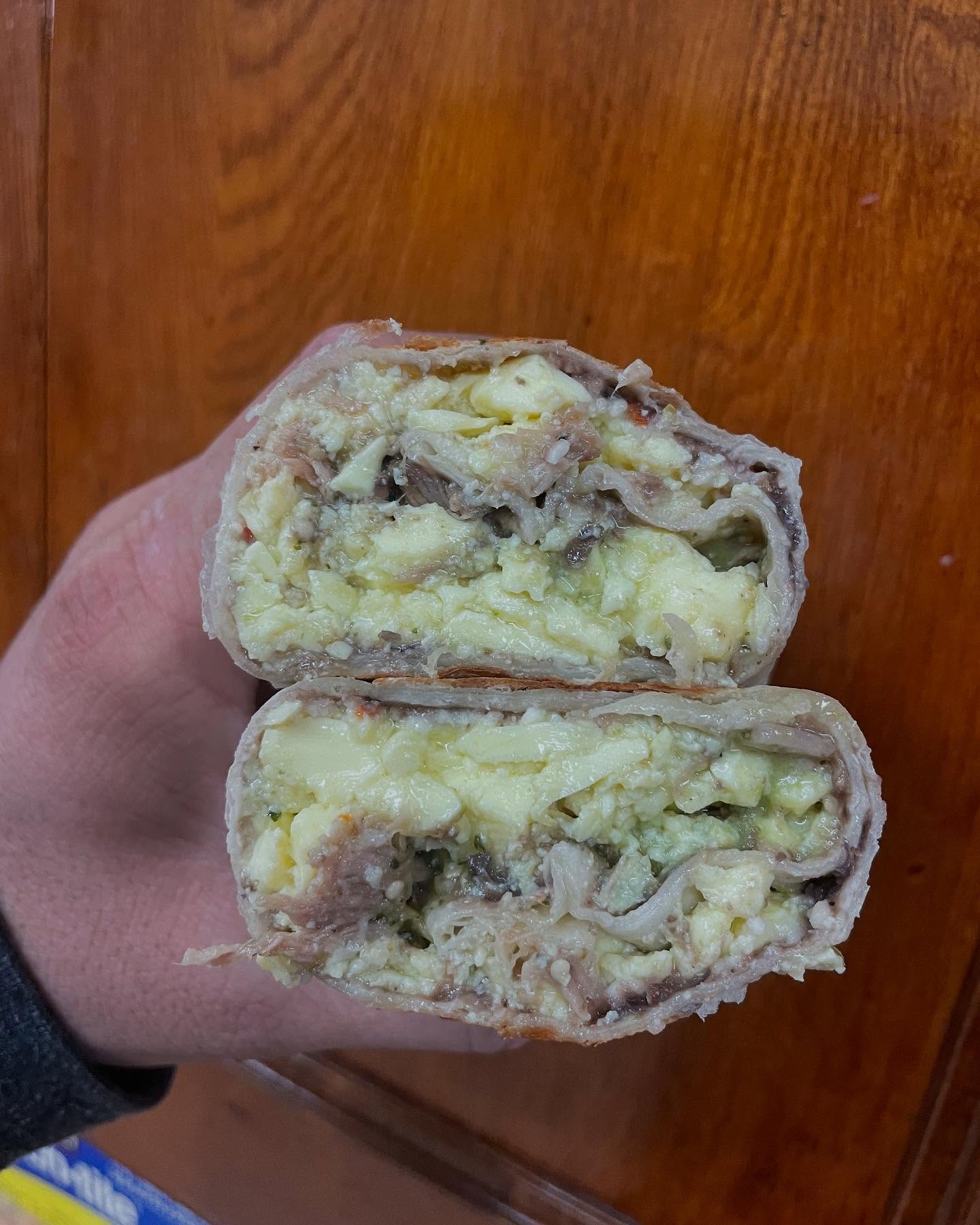 The Porto’s Breakfast Wrap, which is really a breakfast burrito