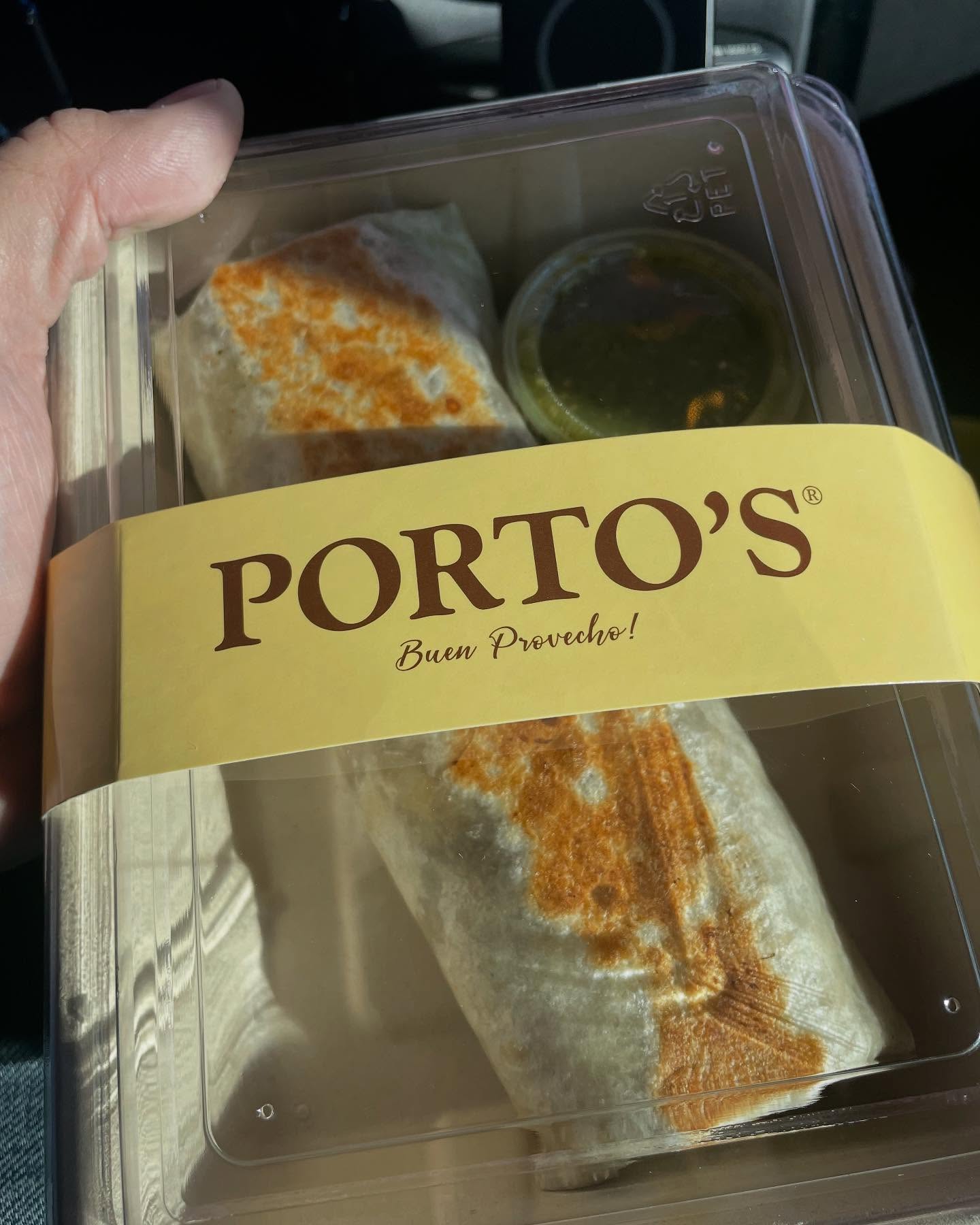 The Porto’s Breakfast Wrap, which is really a breakfast burrito