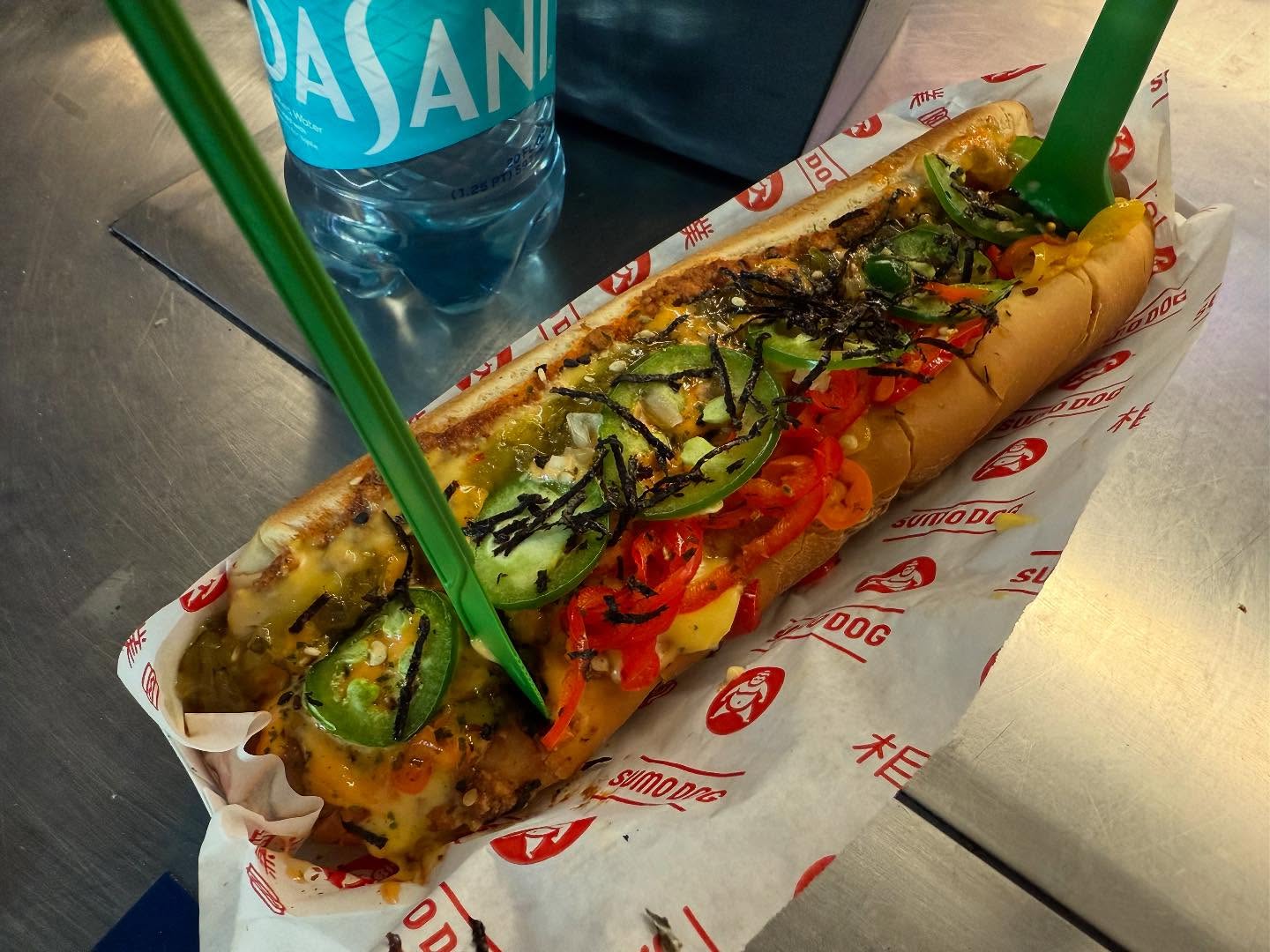 The Godzilla Dog at Sumo Dog at T-Mobile Park in Seattle