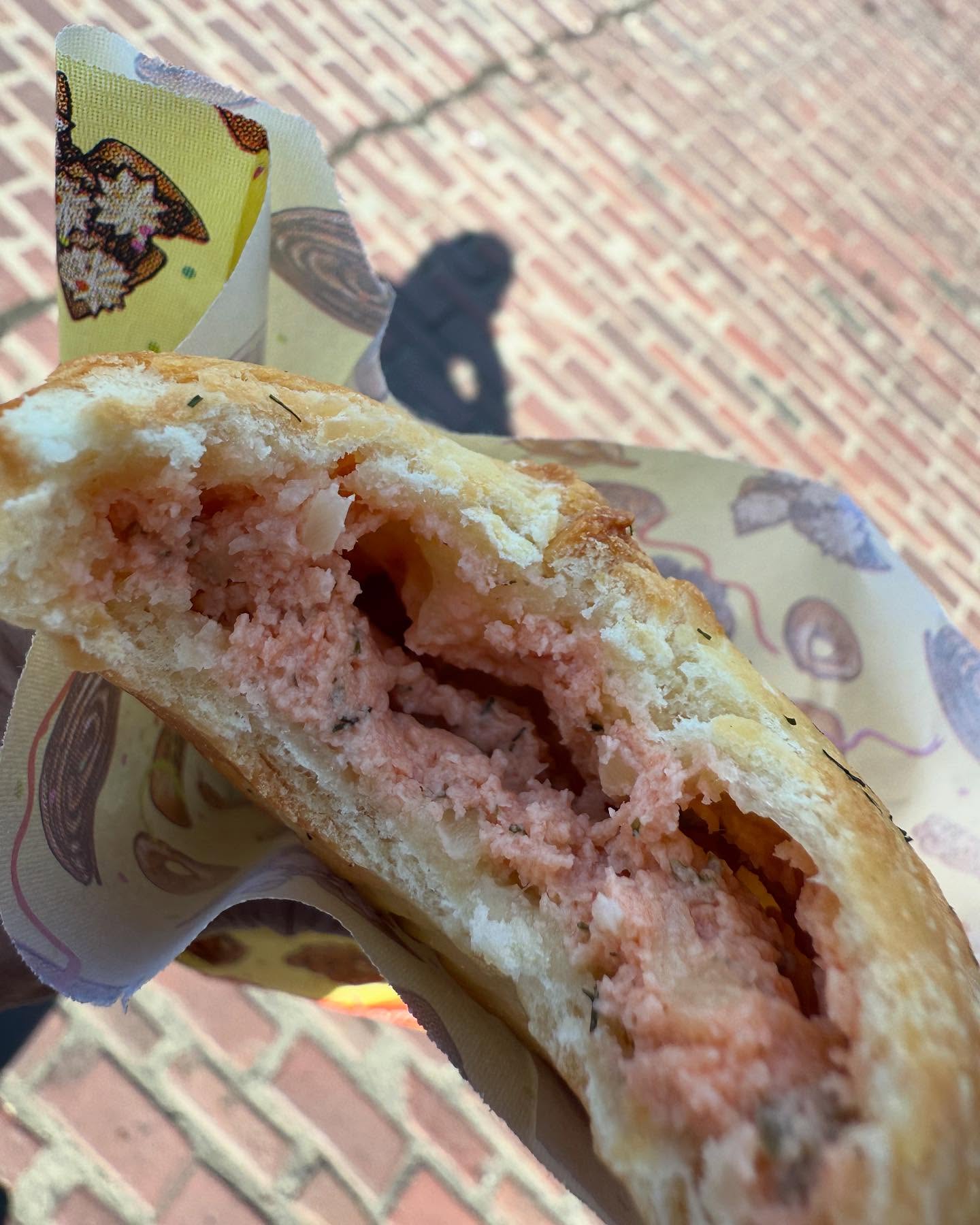 Handheld meat pies from Piroshky Piroshky at Pike Place