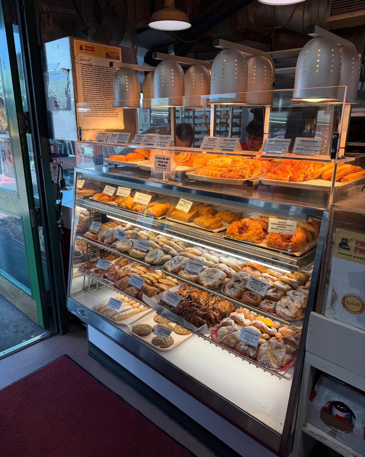 Handheld meat pies from Piroshky Piroshky at Pike Place