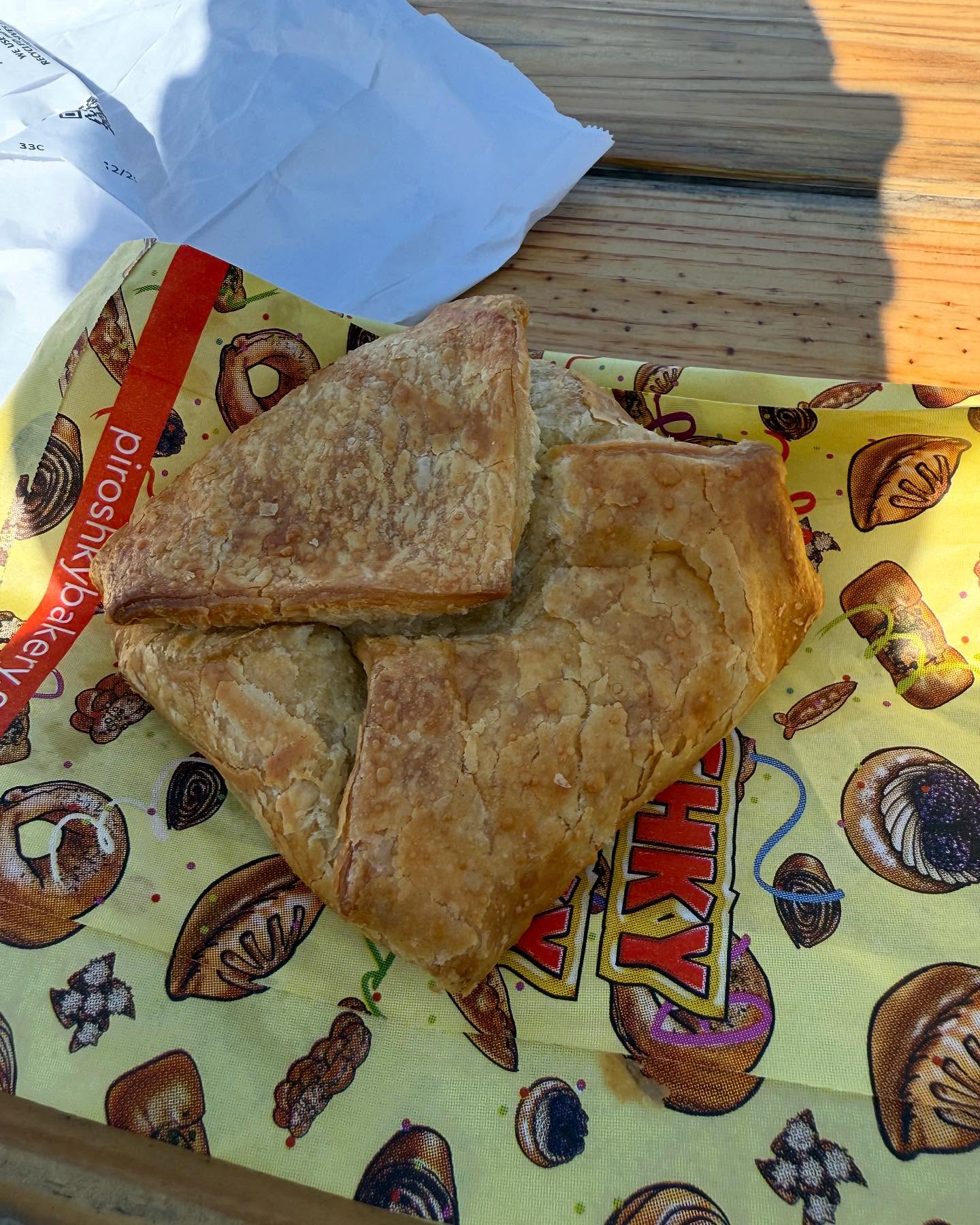 Handheld meat pies from Piroshky Piroshky at Pike Place