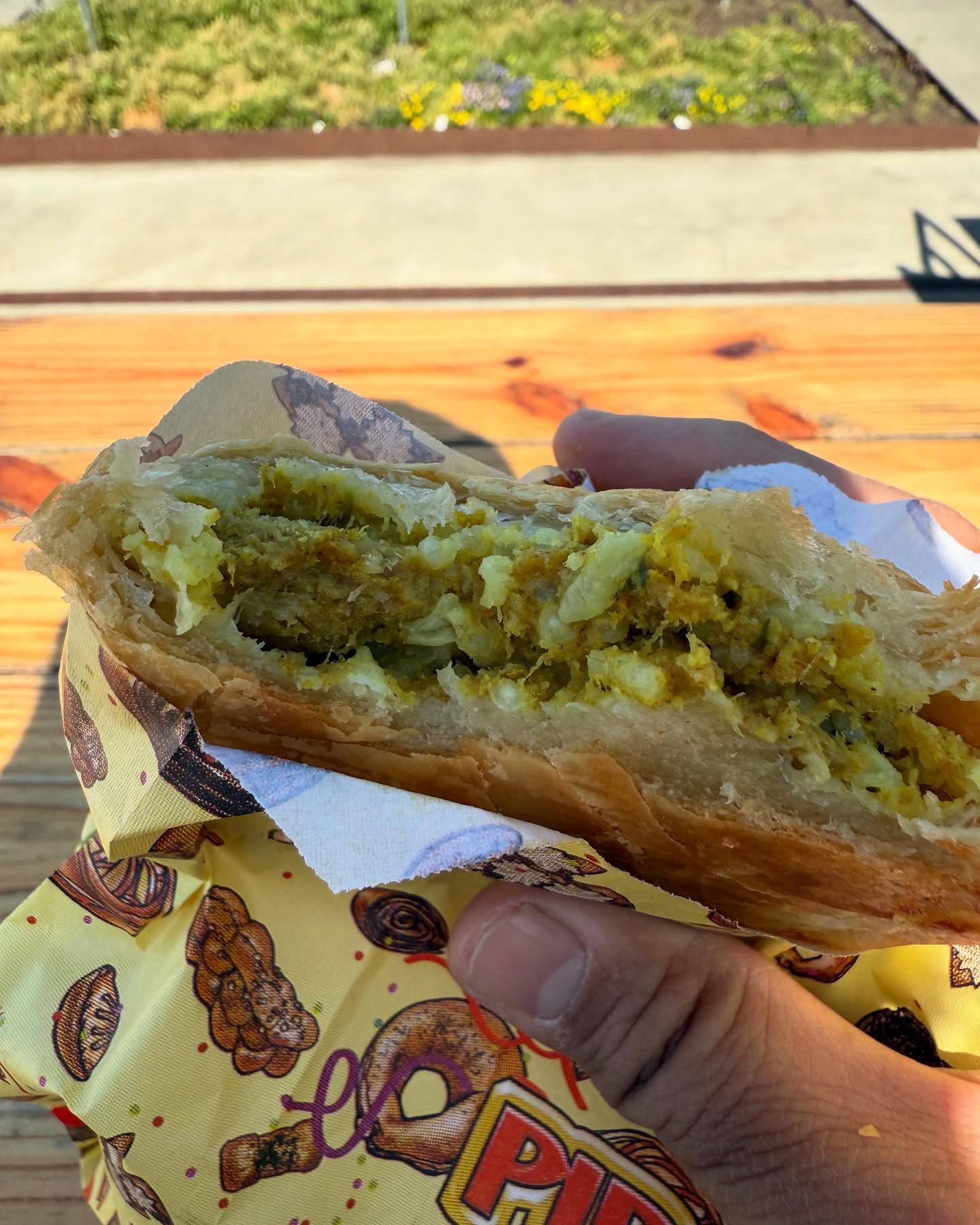 Handheld meat pies from Piroshky Piroshky at Pike Place